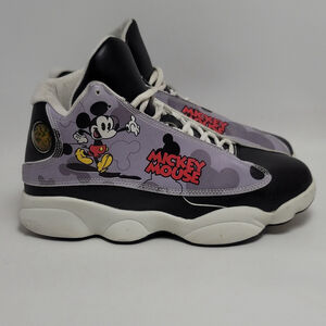 Boys High Top Cartoon Multicolor Sneakers Size 5